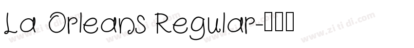 La Orleans Regular字体转换